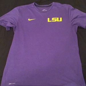 LSU Purple Nike Dri-Fit Tee Size Large
